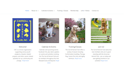 Desktop Screenshot of carrollkennelclub.org